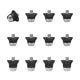 World Cup Metal Tipped SG Studs - Black