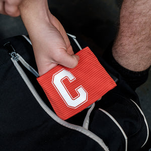 Captain's Armband - Red Velcro Kids Football Team