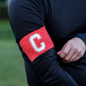 Captain's Armband - Red Velcro Kids Football Team